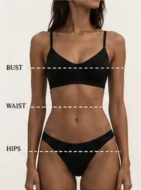 Where to measure bust, waist and hips